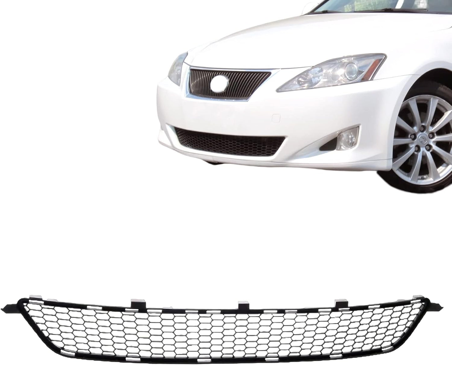 Parrilla frontal malla negro Lexus IS350 06-08
