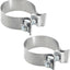 2 Abrazaderas Escape 2.5" Banda Estrecha Acero Inox