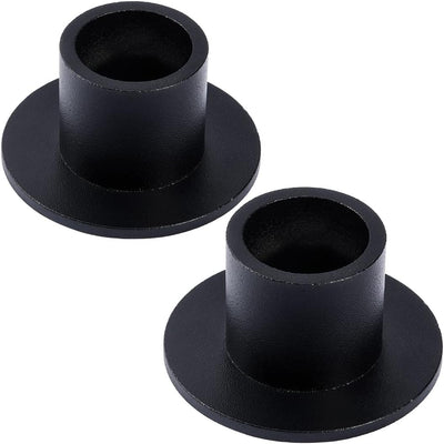 2 Pzas Portavelas Hierro Mate Negro Centros Mesa Decoración