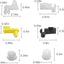 Clips bloqueo puerta 75450 2 juegos