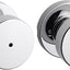 Pomo puerta baño dormitorio cromado sin llave set 10