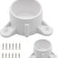 Tapones PVC 2pulg para patas mesa soporte varilla blancas 2pzas