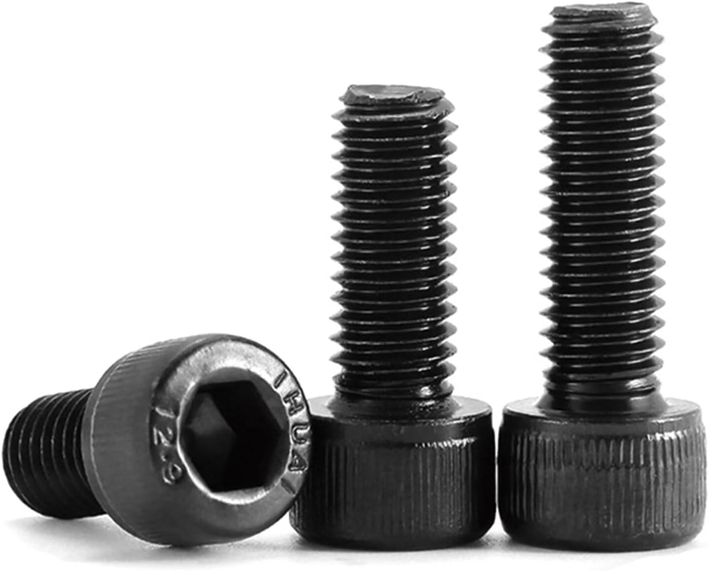 Tornillos hex M14-2.0x130mm acero aleación grado 12.9 negro