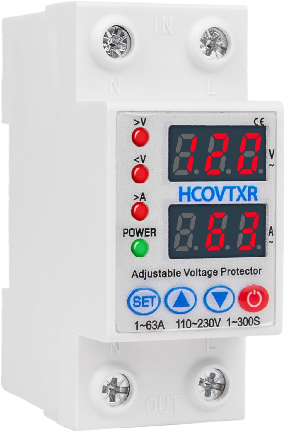 Interruptor circuito inteligente 110v 1~63A AC ajustable blanco