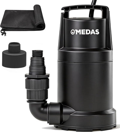 Bomba sumidero portátil piscina 1/2 HP cable 10pulg