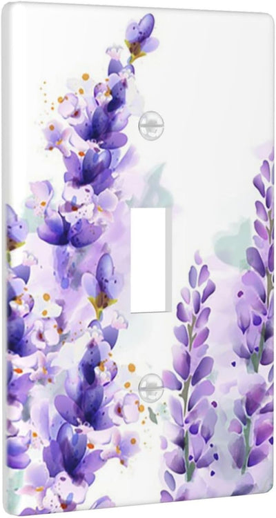 Cubierta interruptor pared cuarto estilo lavanda