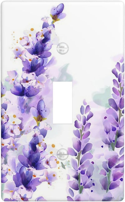 Cubierta interruptor pared cuarto estilo lavanda