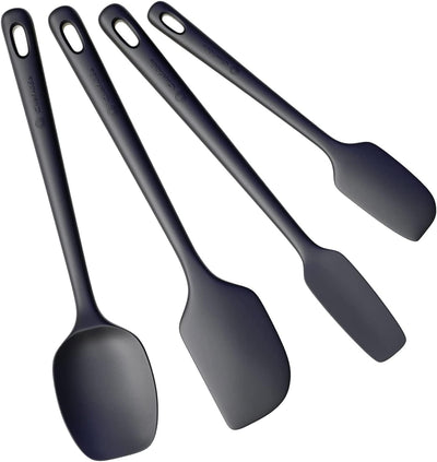 Set 4 Espátulas Silicón Grado Alimenticio Mango Ergonómico