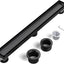 Drenaje ducha 18pulg acero inox color negro mate reversible