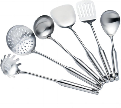 Set 6 Utensilios Acero Inox para Cocina Servir