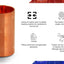 Colocaciones rectas acoplamiento cobre DDDM0200-5 2"