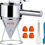 Dispensador masa panqueques acero inox 40oz con mango
