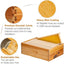 Caja colmena Langstroth Medium 10 Marcos con Bases Enceradas