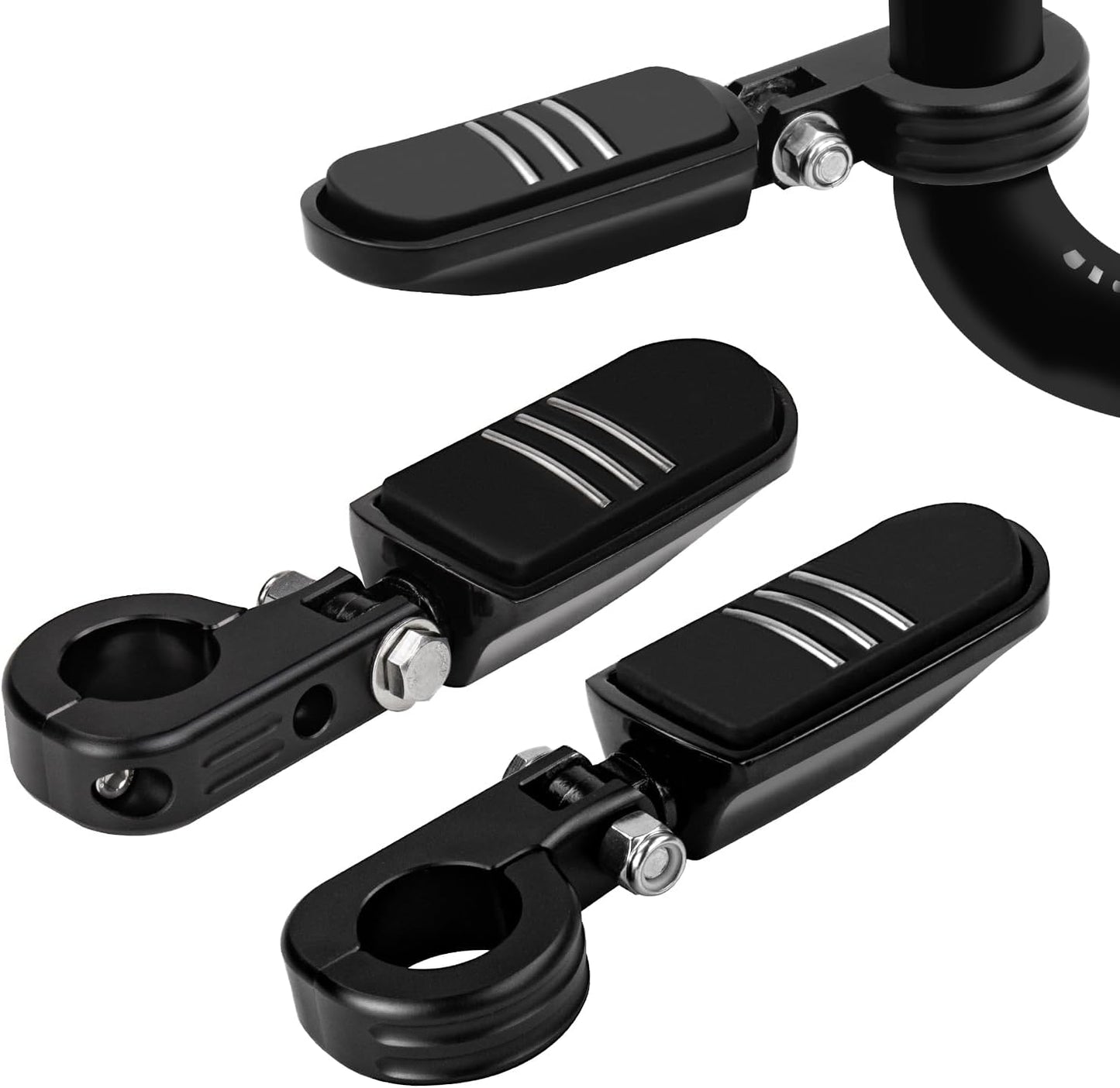 Estriberas ajustables 1.5" para Harley Yamaha con protector