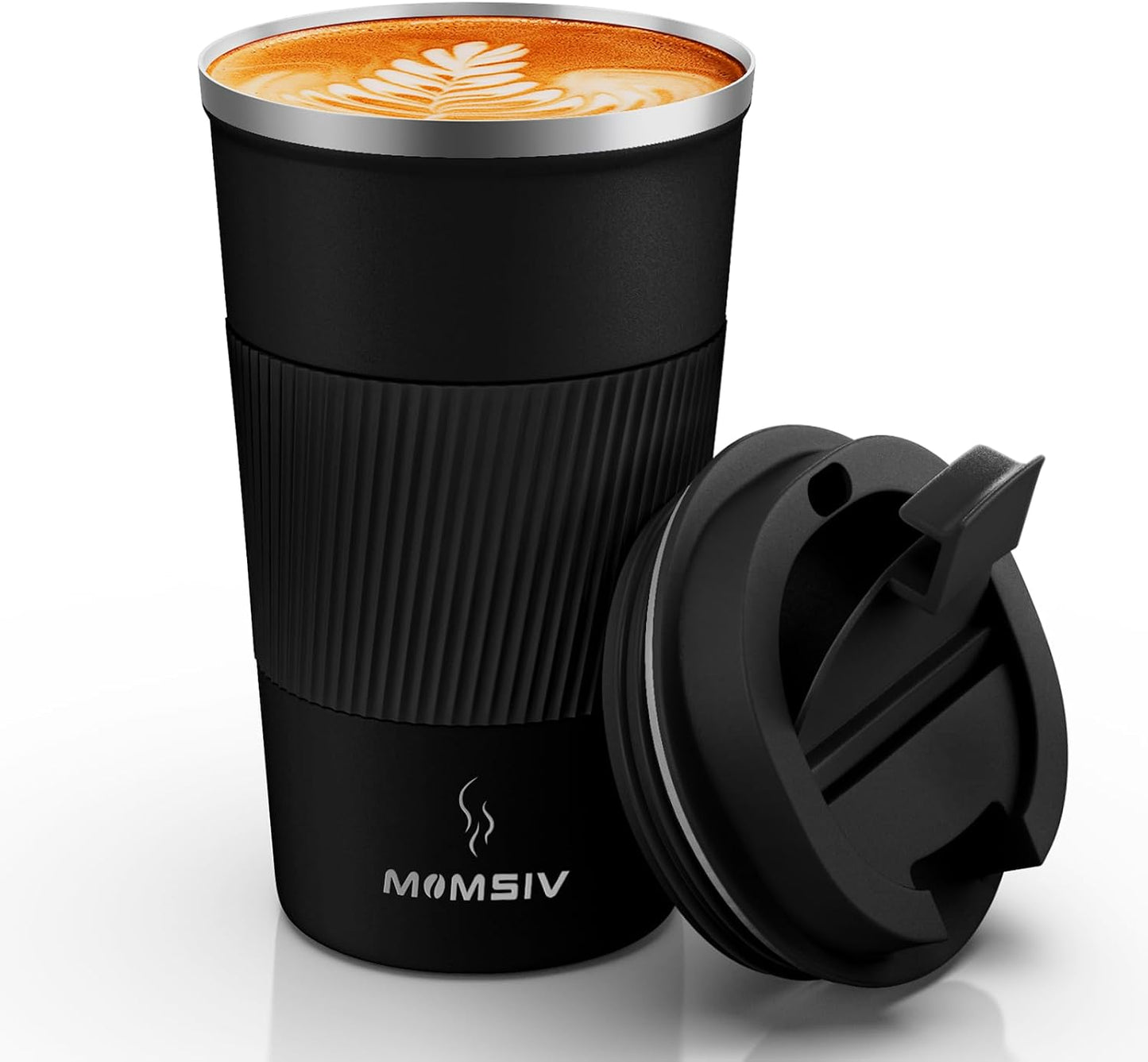 Taza viaje 17oz acero inox doble pared térmica reutiliz.