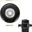 Rueda equipaje repuesto 45x18mm goma negro