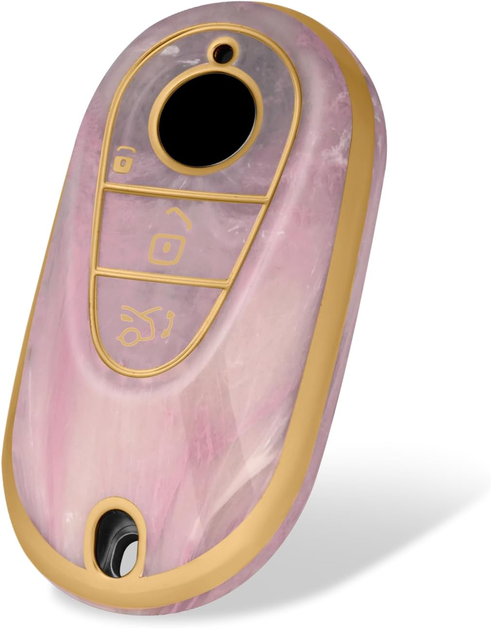 Funda TPU llavero Mercedes Clase S E G patrón melocotón