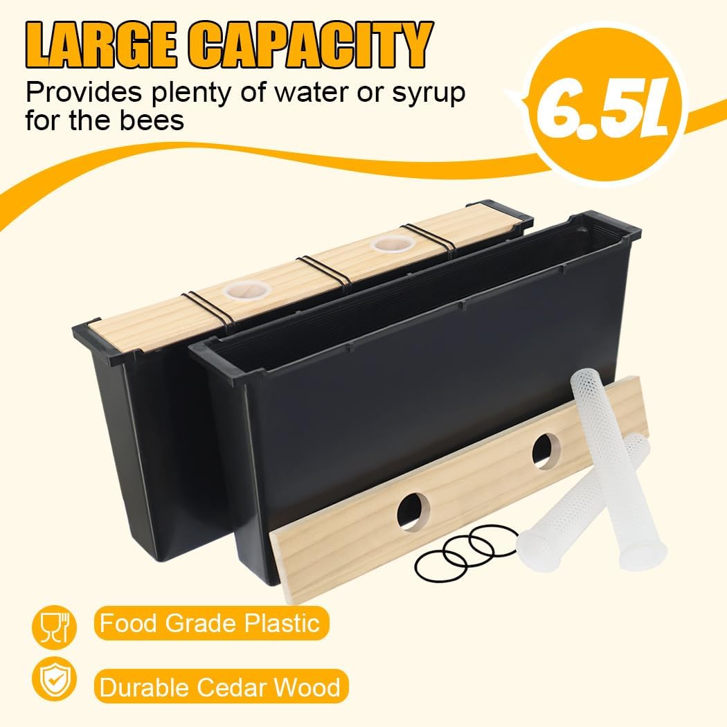 Pack 2 Alimentadores Abeja 6.5L Marco Profundo