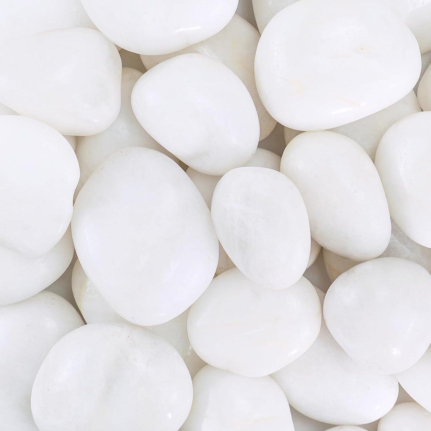 Piedras blancas decorativas 2-3" para macetas y floreros