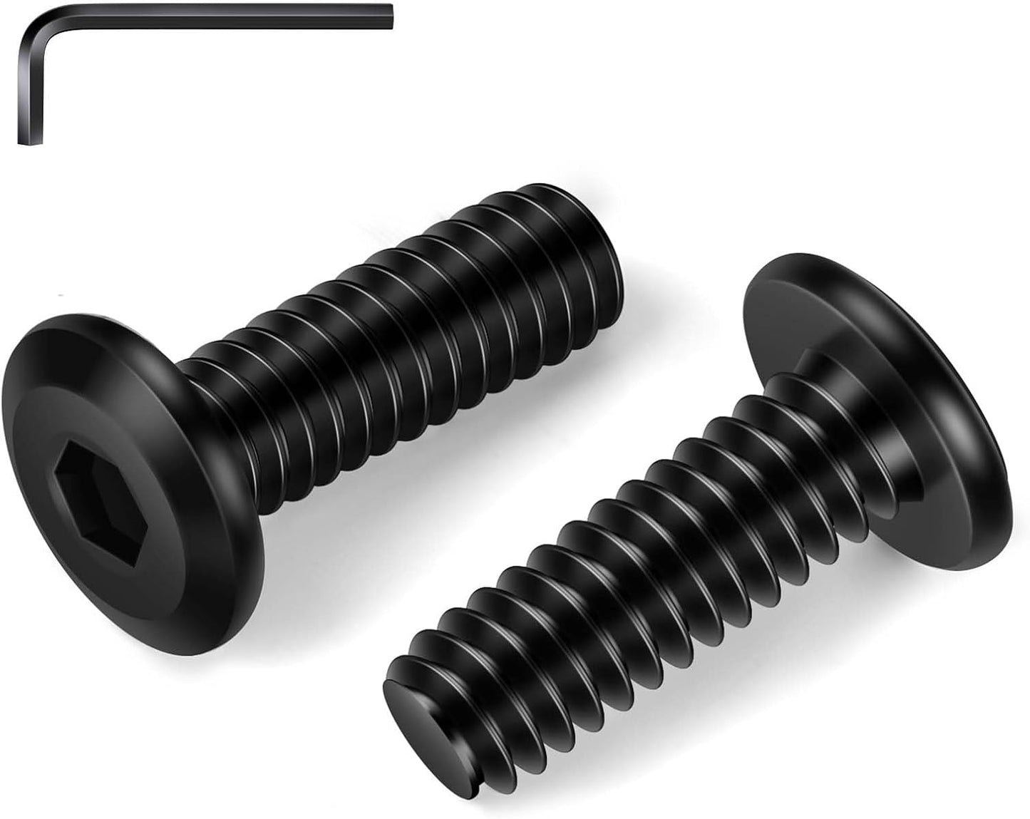 Tornillos cabeza plana 5/16-18x1 pulg acero inox 18-8 negro 10uds