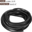 Borde en U goma redondo 13.1ft 0.118pulg negro
