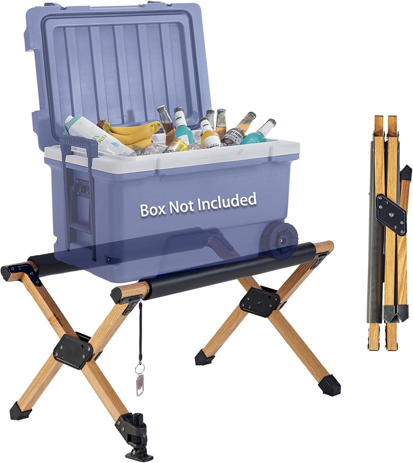 Soporte enfriador plegable antiderrap para camping y picnic