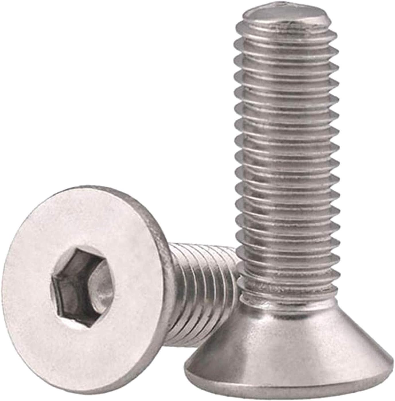 50 S de cabeza plana M5 acero inox 18-8 brillante