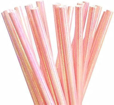 Pajitas papel decorativas paquete 100