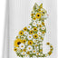 Toalla cocina gato floral para baño y cocina