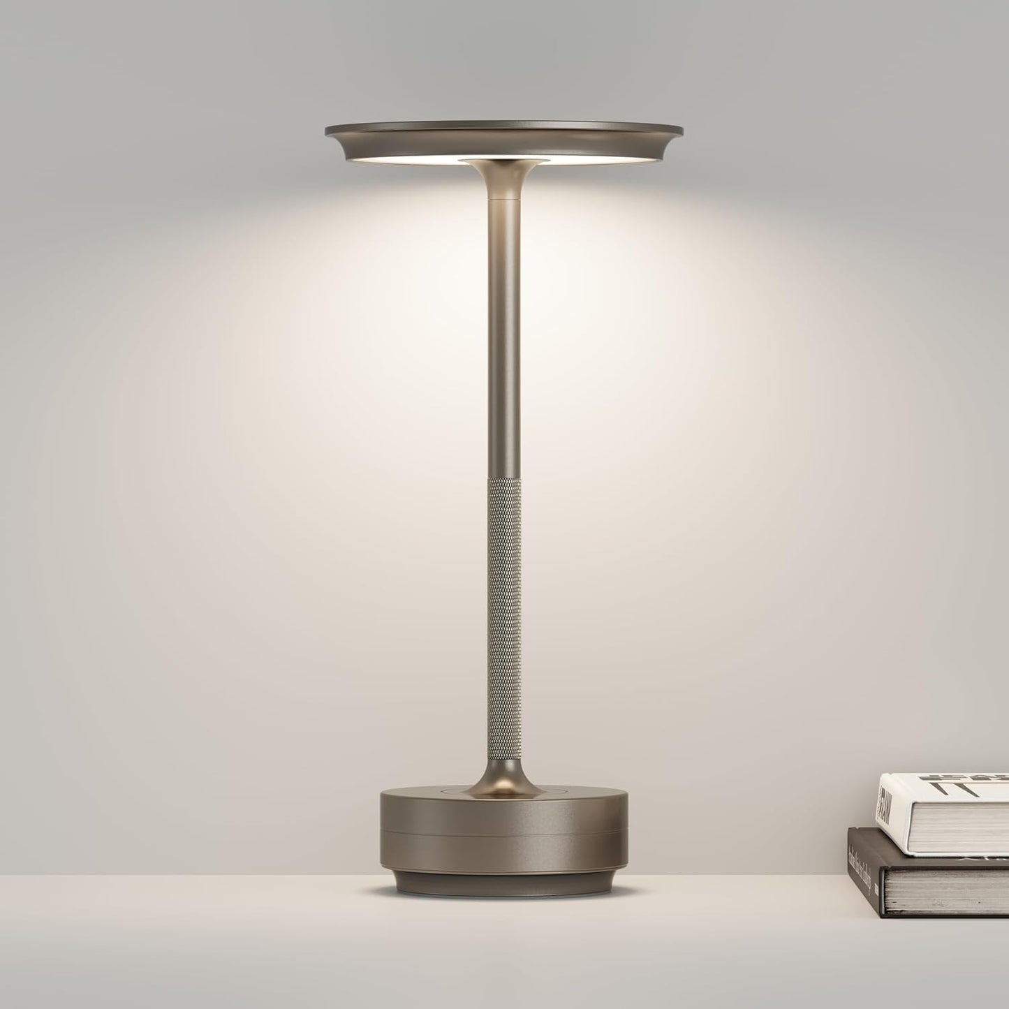 Lámpara mesa inalámbrica LED 3 brillos fiestas