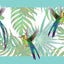 Papel tapiz grúas saltamontes 15ft azul verde 8"