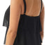 Top Tankini con dobladillo asimétrico acero inox