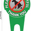 2 Letreros Perro 12x6" Texto Ingles Respeto