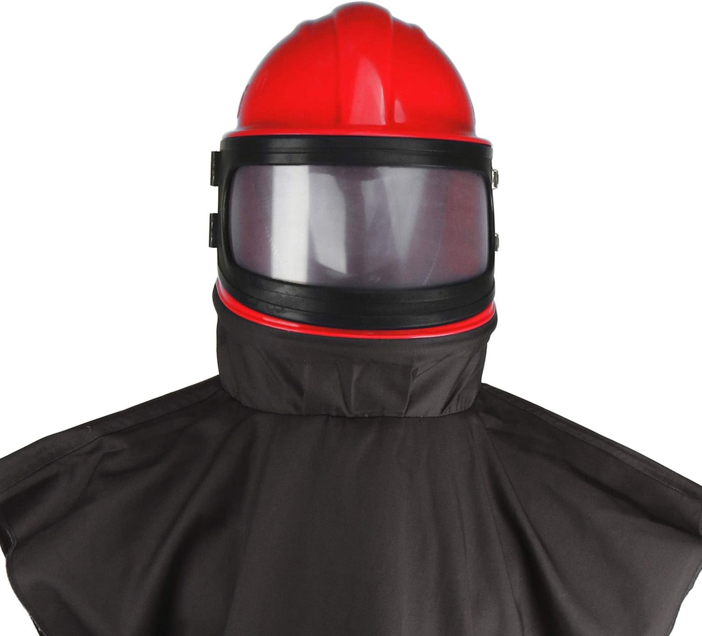 Casco protector chorro de arena con seguridad
