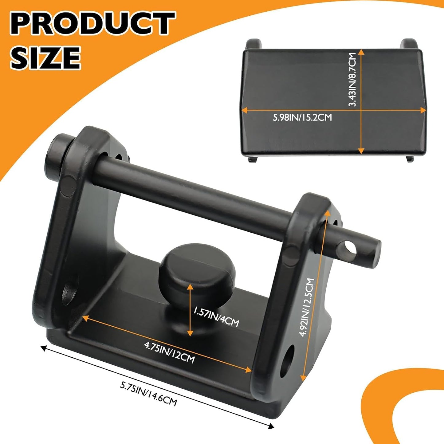 Cerradura enganche remolque combinación 2-5/16" negro