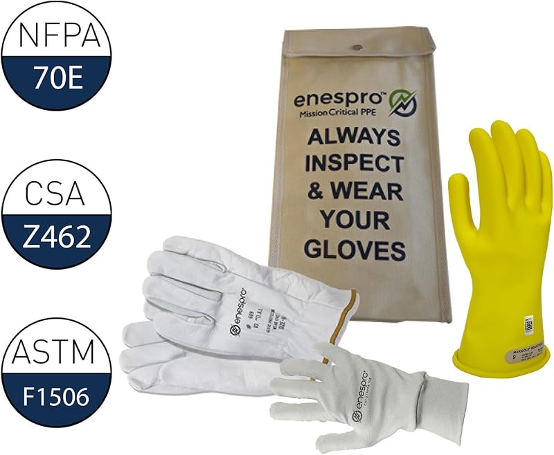 Guantes eléctricos aislados 500V AC 750V DC pack 3