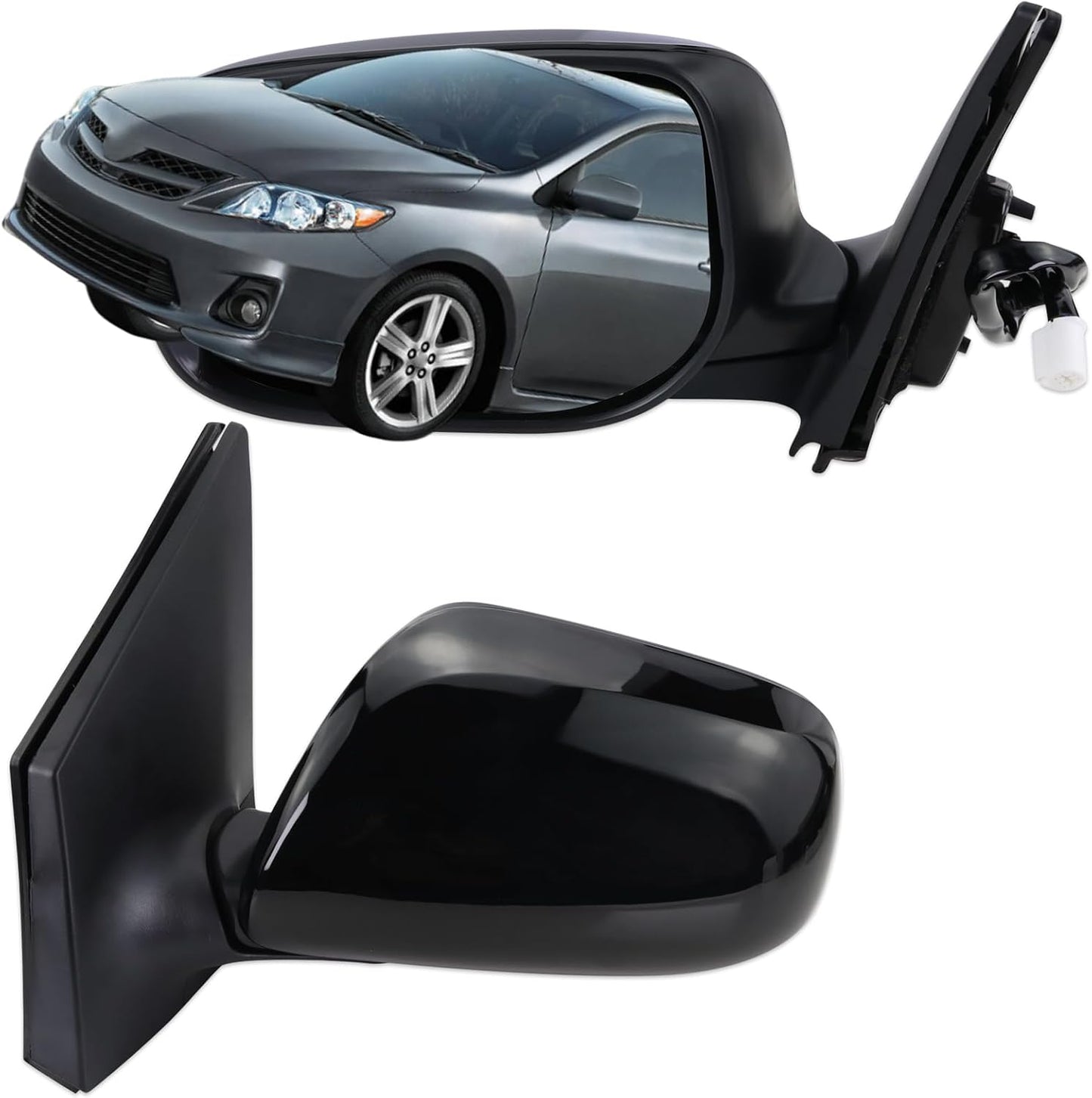 Espejo lateral conductor comp Toyota Corolla negro