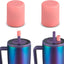 2 Tapas Magnéticas con Popote Silicona Comp BrüMate Resa Rosa