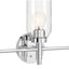 Lámpara tocador 3 luces cristal cromo comp techo