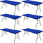 6 Manteles Elásticos 30x96pulg Impermeables Mesa Rectangular