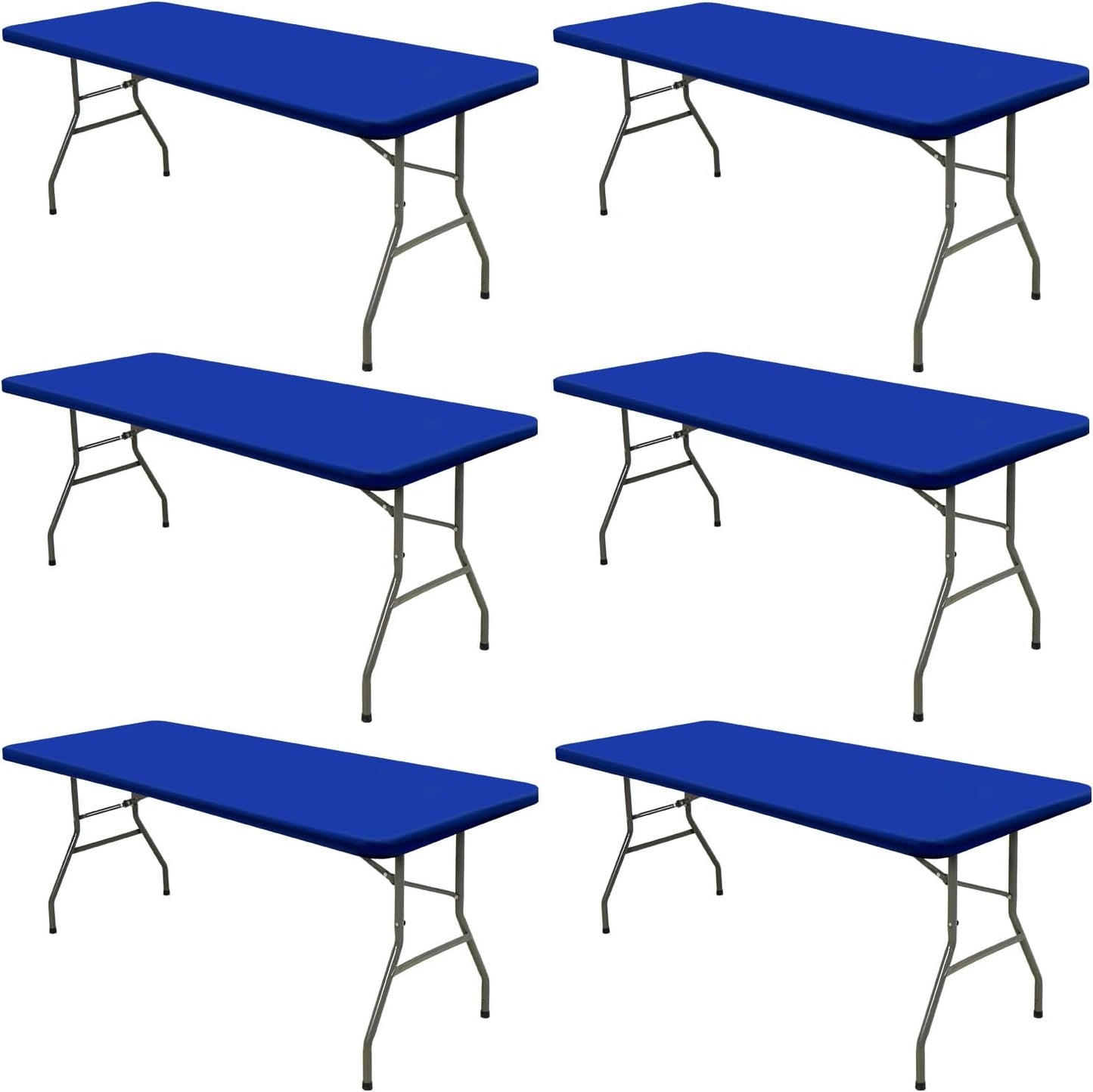 6 Manteles Elásticos 30x96pulg Impermeables Mesa Rectangular