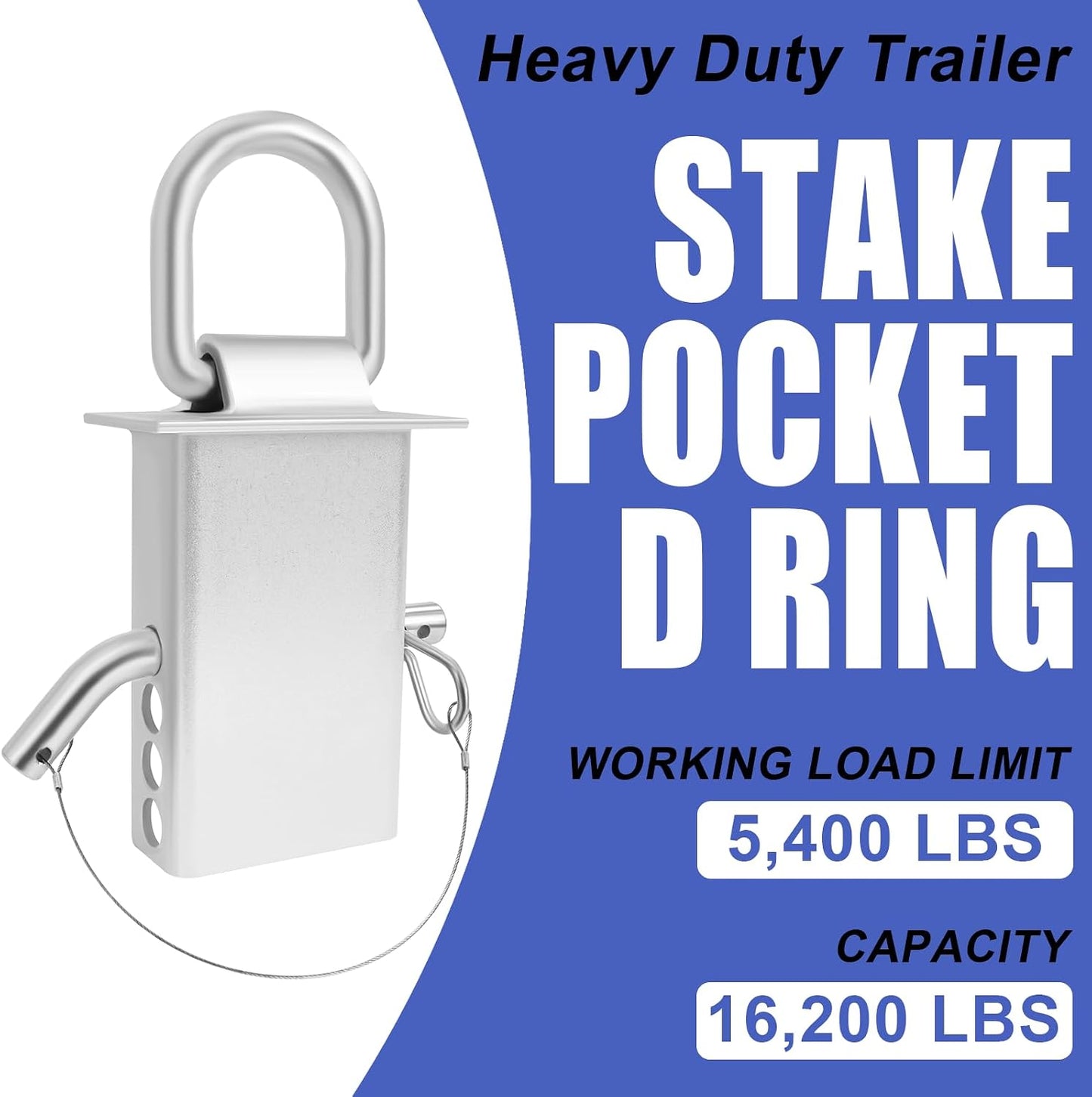 Anillo D bolsillo estaca remolque 4uds 16200lb ajustable