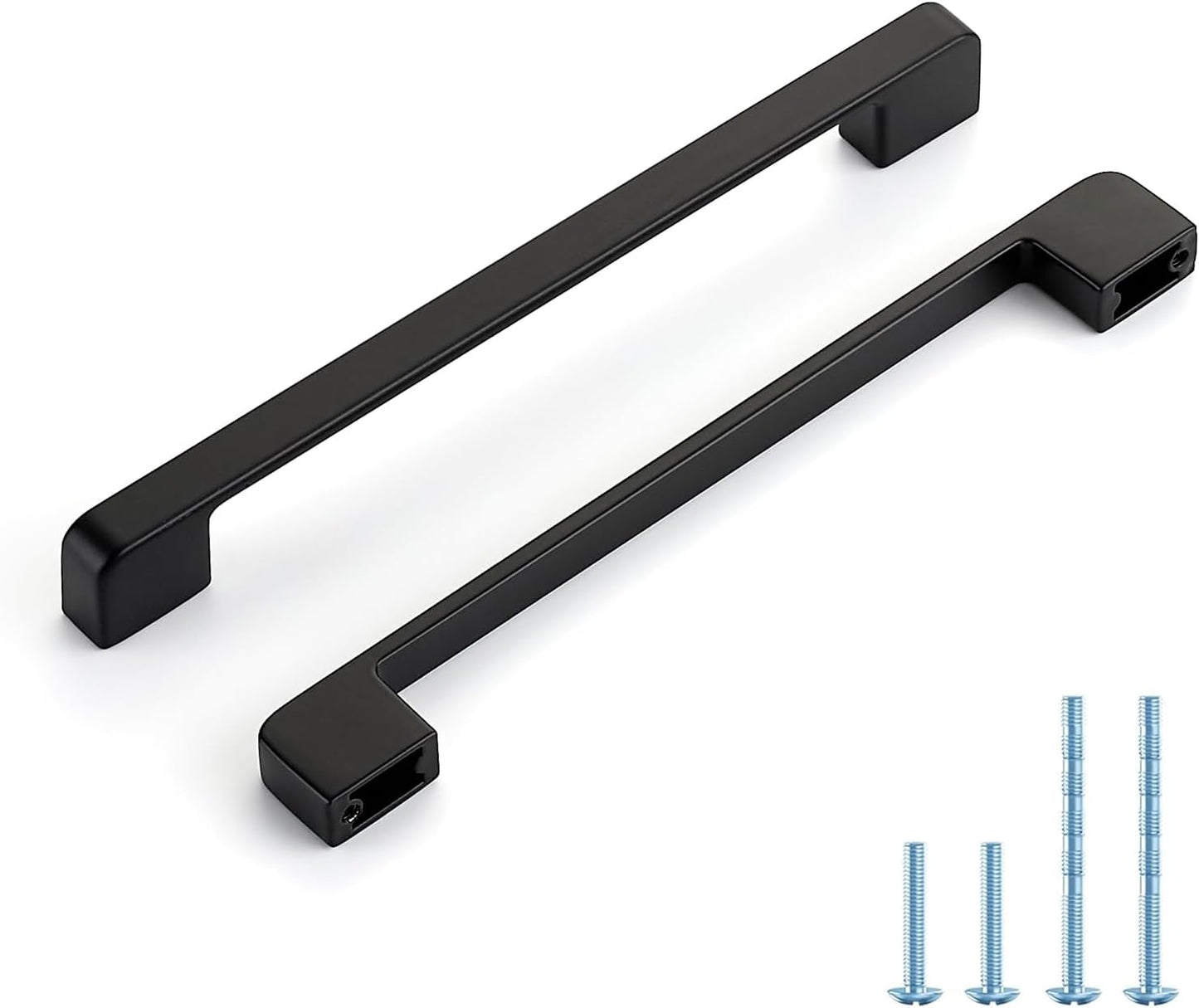 24 Tiradores Negro Gabinete Cocina 7-1/2pulg Base Ancha