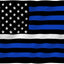 Línea delgada bandera