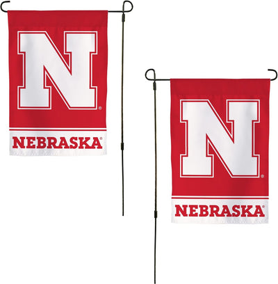 Bandera jardín UNL Cornhuskers 19x12"