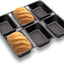 Molde pan de horno 6 cavidades acero carbono antiadherente