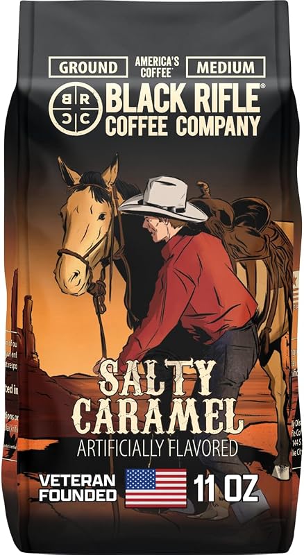 Caramelo salado café molido tostado medio 11oz
