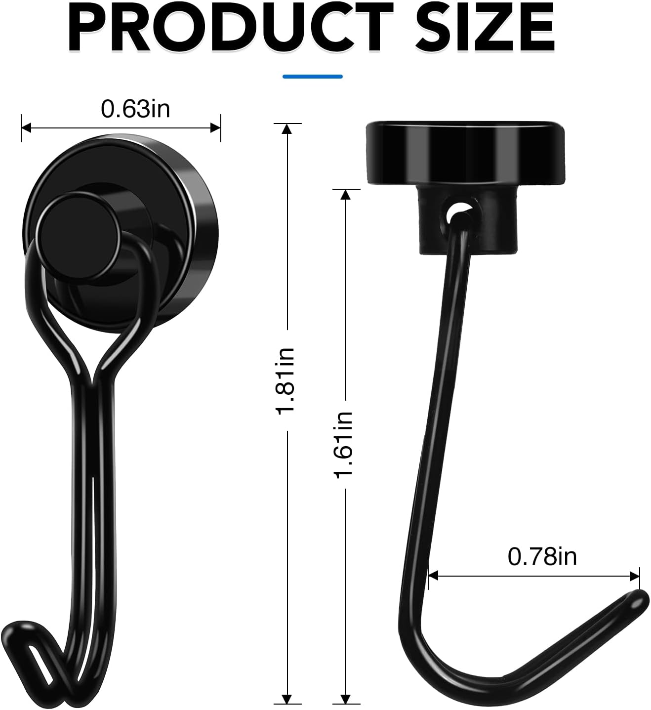 Ganchos magnéticos 30lb para frigorífico cocina crucero