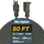 Cable extensión 50ft 3 puntas con tierra uso interior