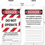 Etiquetas bloqueo NMC 250 6.25x3" impermeables OSHA